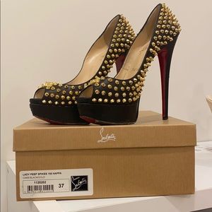 Lady peep spikes 150 Nappa Christian louboutin